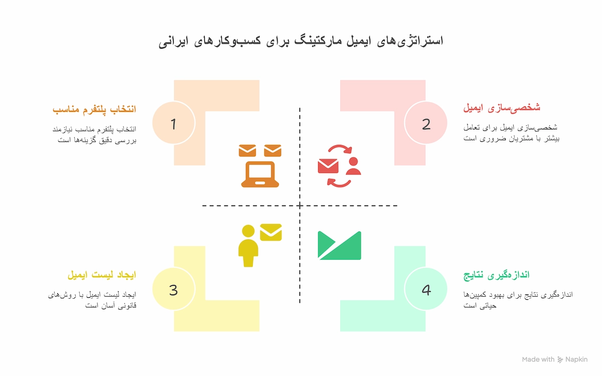 استراتژی ایمیل مارکتینگ در ایران
