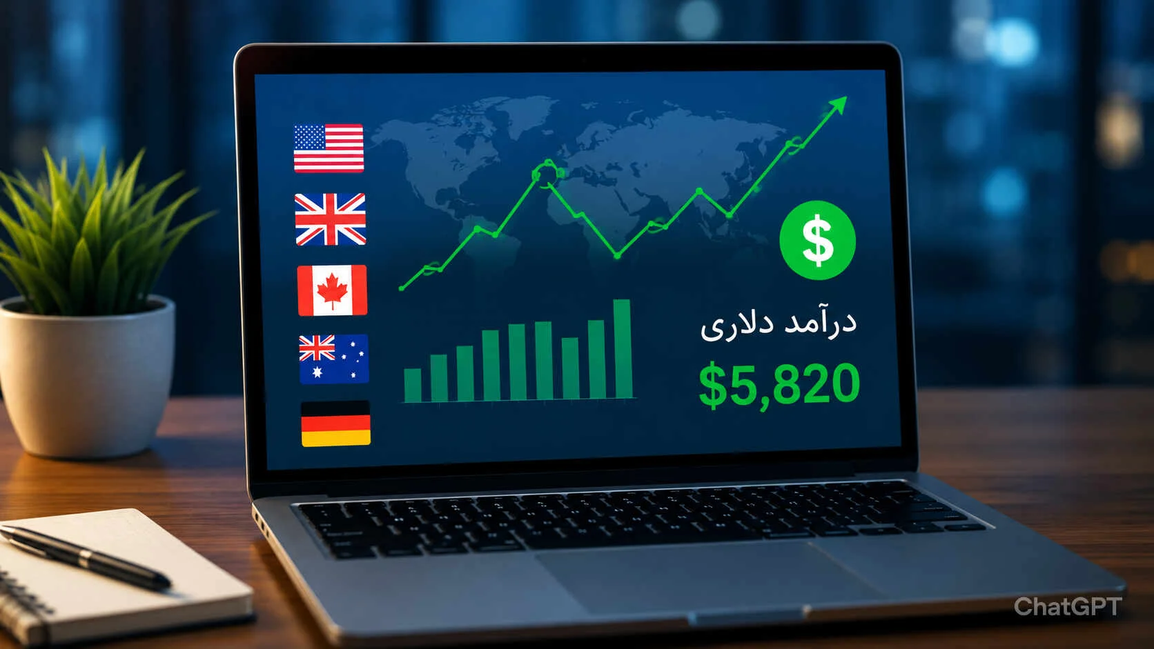 درآمد دلاری از طراحی سایت